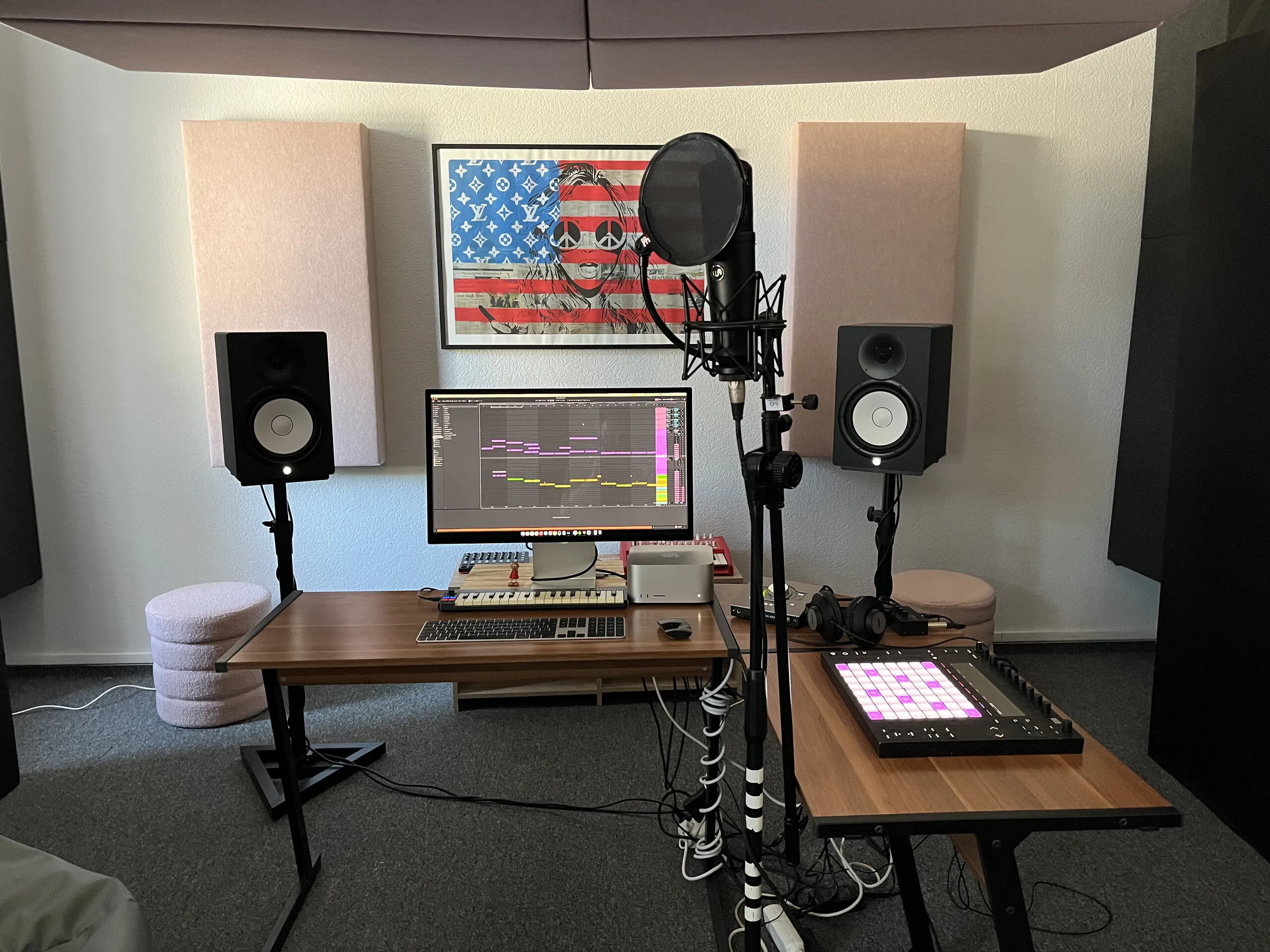 Recording studio interior